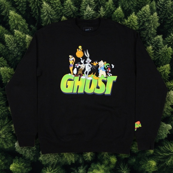 GHOST LIFESTYLE TUNE SQUAD SPACE JAM CREW NECK SWEATSHIRT - Picture 1 of 6